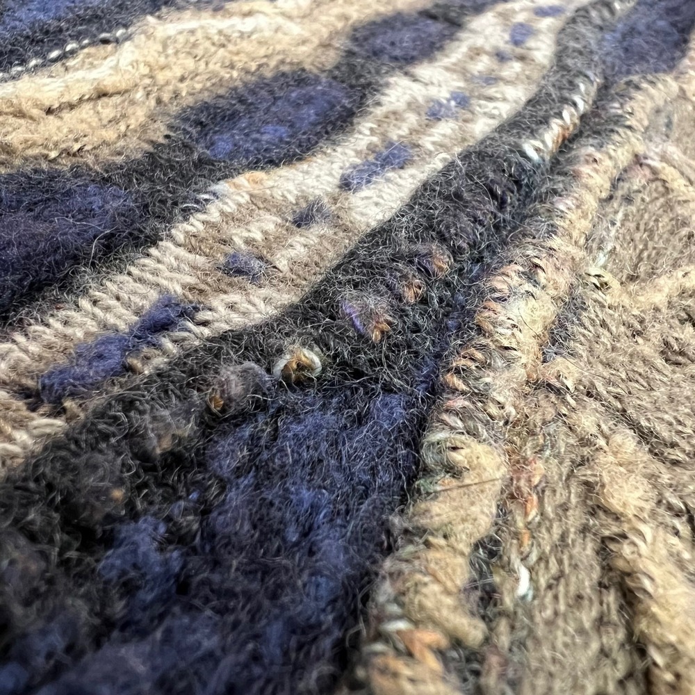 Vintage Norm Thompson Sweater Men's M Tundra 3d Knit Coogi Style Italy Wool - Picture 4 of 10